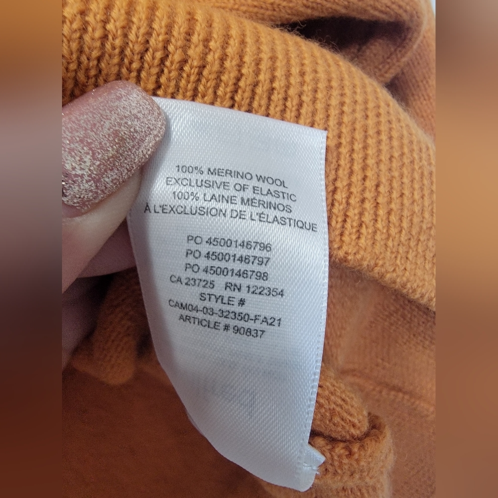SOLD Wilfred 100% Merino Wool sweater "Cyperie" mock turtleneck xs Aritzia - Picture 8 of 8